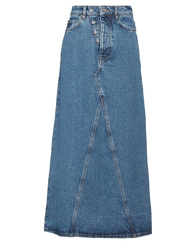 GANNI Denim skirt Blue 100% Organic cotton