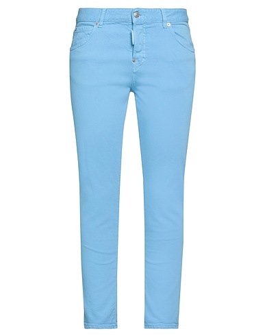 DSQUARED2 Casual trouser Pastel blue 98% Cotton, 2% Elastane