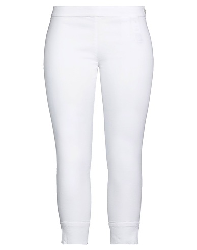 120% LINO Casual trouser White 60% Linen, 38% Cotton, 2% Elastane