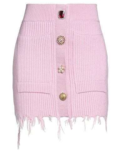 VETEMENTS Mini skirt Pink 100% Merino Wool