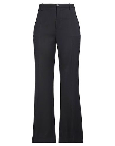 PLAN C Casual trouser Midnight blue 100% Wool