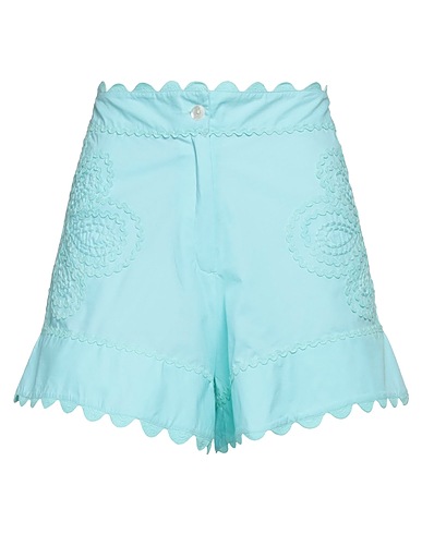 JULIET DUNN LONDON Shorts & Bermuda Turquoise 100% Cotton