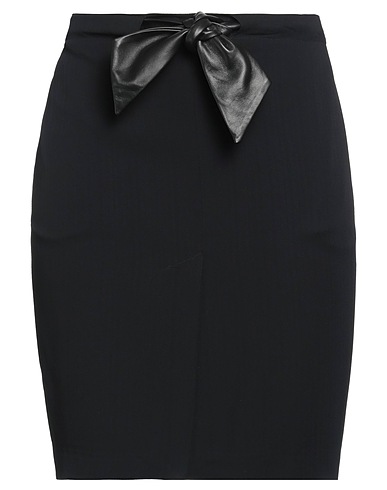DSQUARED2 Mini skirt Black 53% Viscose, 47% Acetate, Cow leather