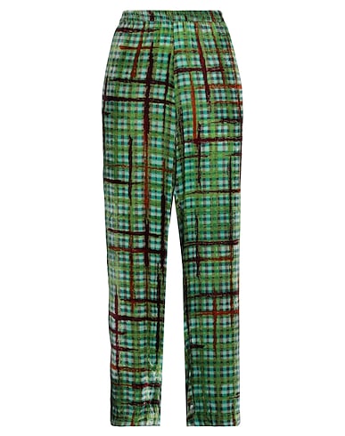 AN AN LONDREE Pantalone Verde 90% Viscosa, 10% Seta