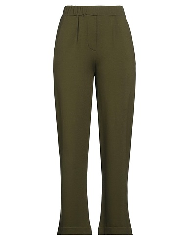 I HEART Casual pants Military green 96% Viscose, 4% Elastane