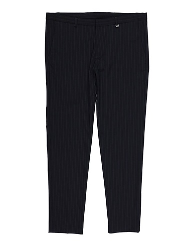 I'M BRIAN Casual trouser Midnight blue 64% Polyester, 33% Viscose, 3% Elastane