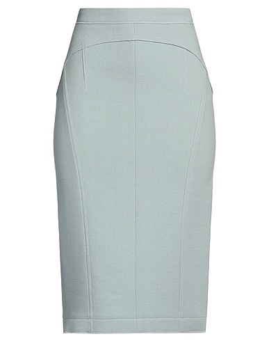 N°21 Midi skirt Sage green 93% Wool, 6% Polyamide, 1% Elastane