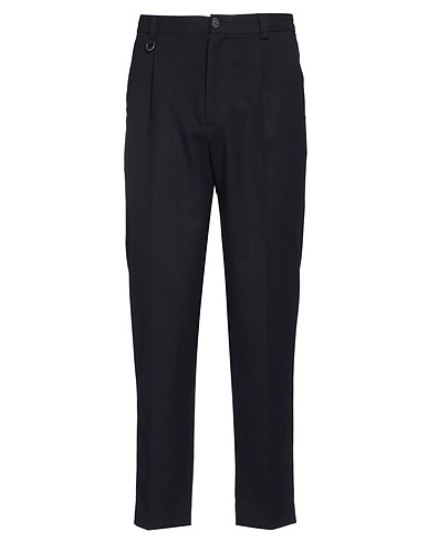 PAOLO PECORA Casual trouser Midnight blue 64% Polyester, 34% Viscose, 2% Elastane