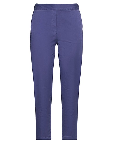 ALESSIA SANTI Casual trouser Purple 98% Cotton, 2% Elastane