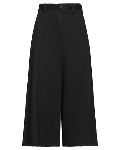 YOHJI YAMAMOTO Denim trousers Black 100% Cotton