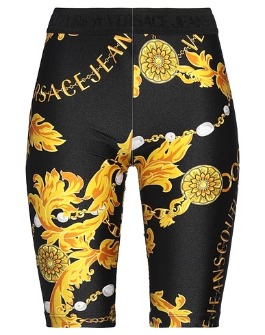 VERSACE JEANS COUTURE Shorts & Bermuda Black 80% Polyamide, 20% Elastane