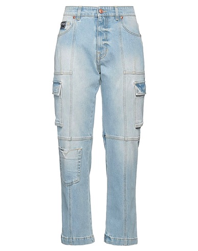 VERSACE JEANS COUTURE Denim pants Blue 98% Cotton, 2% Elastane