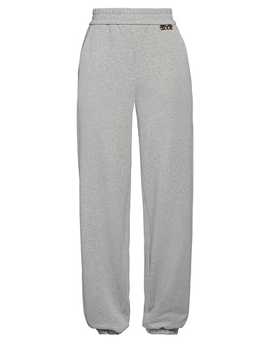 VERSACE JEANS COUTURE Casual trouser Light grey 67% Cotton, 26% Metallic Polyester, 7% Polyamide
