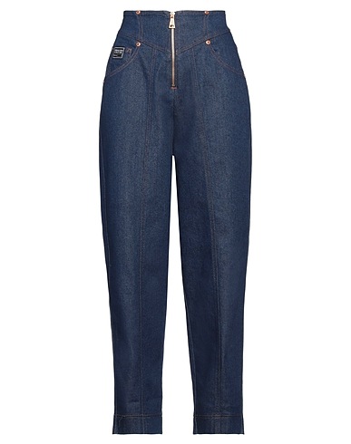 VERSACE JEANS COUTURE Denim trousers Blue 98% Cotton, 2% Elastane