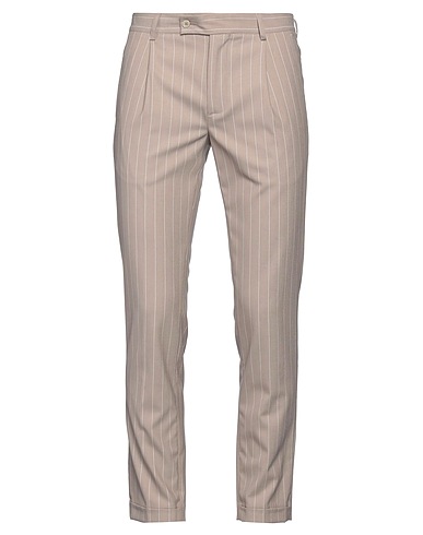 GREY DANIELE ALESSANDRINI Pantalone Beige 62% Poliestere, 35% Viscosa, 3% Elastan