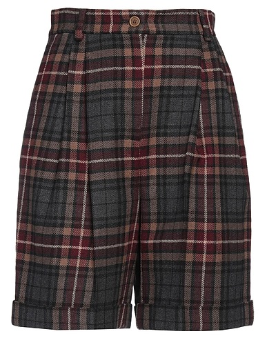 DOLCE&GABBANA Shorts & Bermuda Burgundy 25% Wool, 25% Cotton, 25% Acrylic, 20% Polyester, 5% Other Fibres