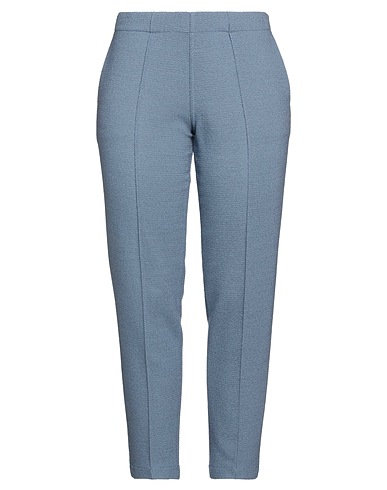 BRUNO MANETTI Casual pants Light blue 100% Virgin Wool