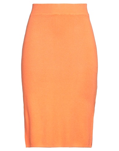 TOY G. Midi skirt Orange 56% Viscose, 28% Polyester, 16% Polyamide
