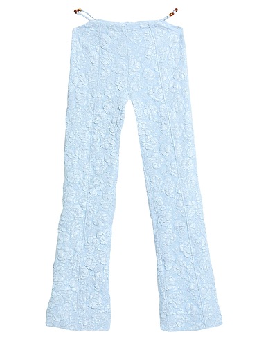 GANNI Casual pants Sky blue 55% Recycled polyester, 45% Polyester