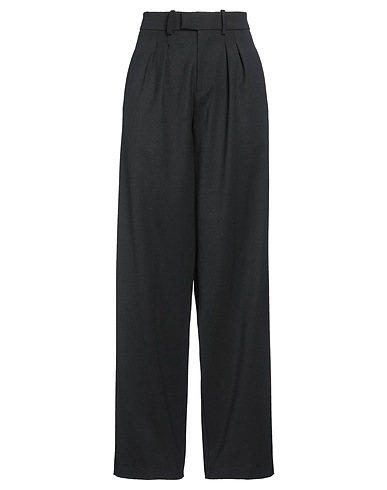 FEDERICA TOSI Casual pants Black 52% Polyester, 43% Virgin Wool, 5% Elastane
