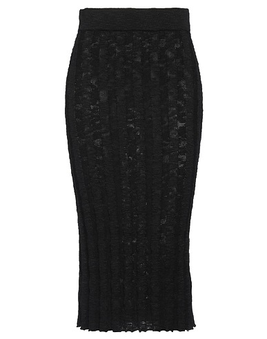 ONE & OTHER Midi skirt Black 100% Cotton