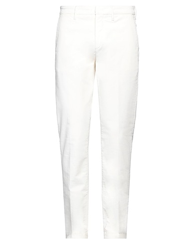 RE_HASH Casual pants White 86% Cotton, 12% Modal, 2% Elastane