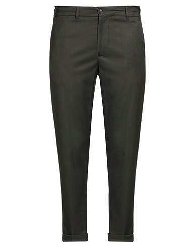 EREDI DEL DUCA Casual pants Dark green 62% Polyester, 35% Viscose, 3% Elastane
