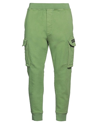 DSQUARED2 Pantalone Verde 70% Cotone, 28% Lyocell, 2% Elastan