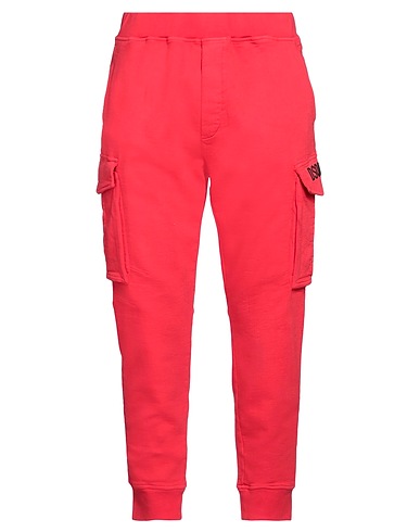 DSQUARED2 Casual trouser Red 70% Cotton, 28% Lyocell, 2% Elastane