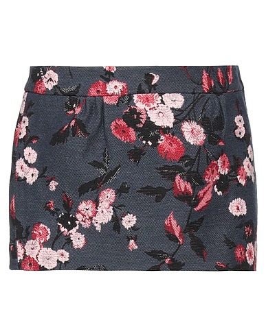DSQUARED2 Mini skirt Slate blue 77% Cotton, 13% Polyester, 5% Acrylic, 5% Other Fibres