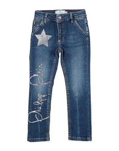 PHILIPP PLEIN Denim trousers 92% Cotton, 6% Elastomultiester, 2% Elastane