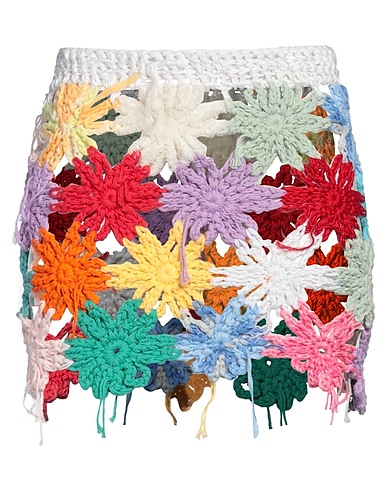 CAVIA Mini skirt White 100% Textile fibers
