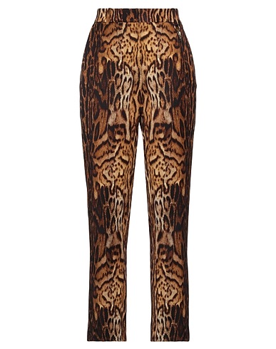 ROBERTO CAVALLI Casual trouser Sand 90% Polyester, 10% Elastane