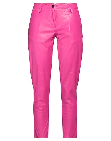 WHITE SAND Casual pants Fuchsia 100% Polyester, Polyurethane