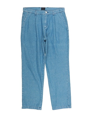 FAY Denim trousers Blue 100% Cotton