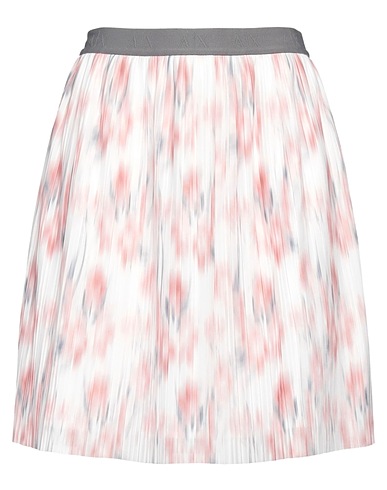 ARMANI EXCHANGE Mini skirt White 100% Polyester, Elastane