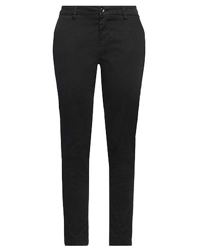 YAN SIMMON Casual trouser Black 98% Cotton, 2% Elastane