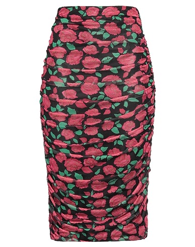 PINKO Midi skirt Pink 95% Polyester, 5% Elastane