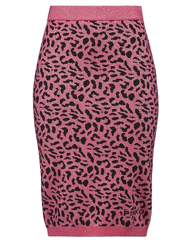 PINKO Midi skirt Fuchsia 46% Viscose, 31% Polyester, 20% Polyamide, 3% Metallic fiber