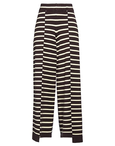 LIVIANA CONTI Casual trouser Dark brown 72% Viscose, 28% Polyester