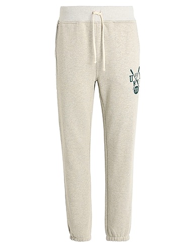 POLO RALPH LAUREN Casual trouser SLUB FLEECE GRAPHIC SWEATPANT
 Light grey 87% Cotton, 13% Polyester
