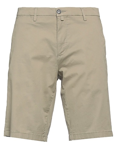 P-LAB Shorts et Bermudas Vert militaire 98% Coton, 2% Élasthanne