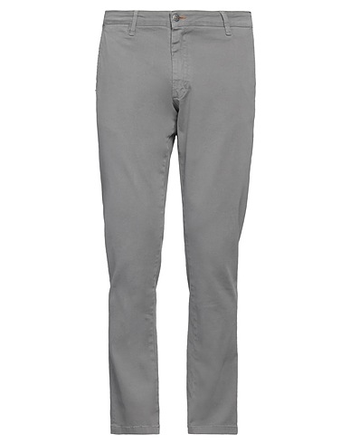 GREY DANIELE ALESSANDRINI Casual trouser 98% Cotton, 2% Elastane