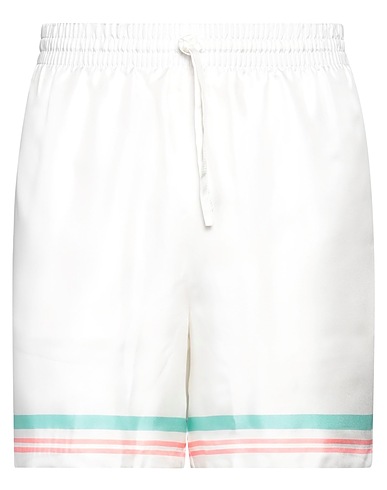 CASABLANCA Shorts & Bermuda White 100% Silk