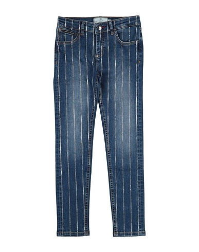 PHILIPP PLEIN Denim trousers Blue 92% Cotton, 6% Elastomultiester, 2% Elastane