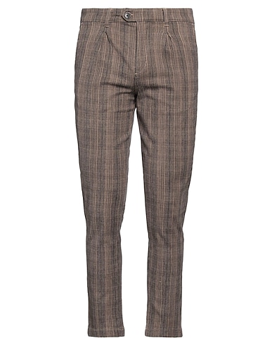 JACK & JONES Casual trouser MARRONE 73% Cotton, 25% Recycled polyester, 2% Elastane