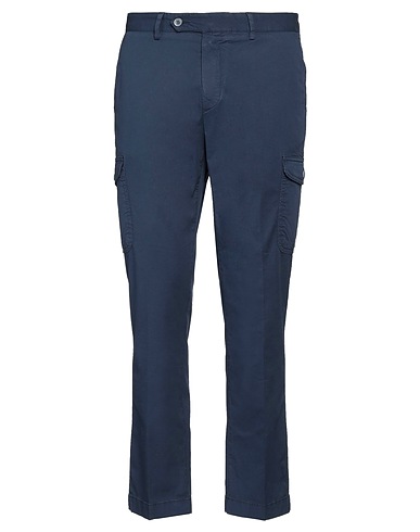 HACKETT Casual pants Midnight blue 96% Cotton, 4% Elastane