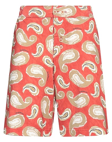 JACQUEMUS Shorts & Bermuda Brick red 100% Cotton