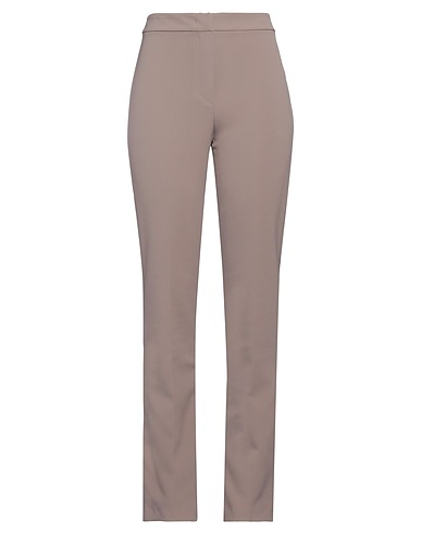 ANNARITA N Casual trouser Khaki 96% Polyester, 4% Elastane
