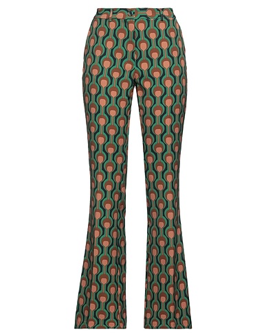 MALÌPARMI Casual trouser Brown 88% Polyester, 12% Elastane